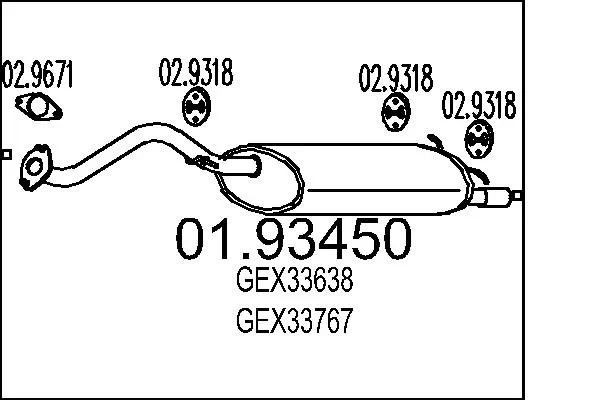 Rear Muffler 01.93450