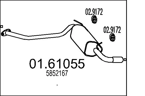 Rear Muffler 01.61055