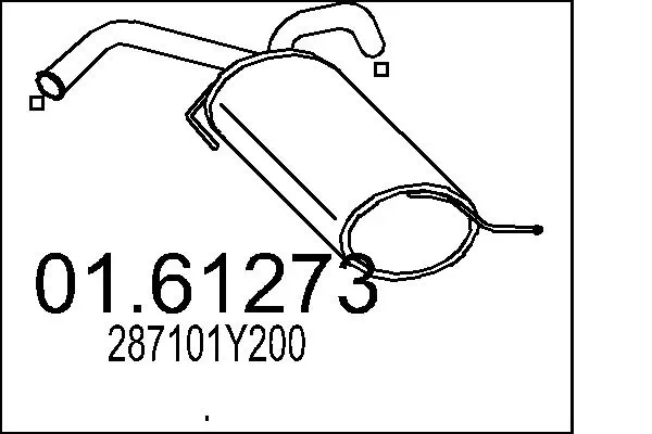Rear Muffler 01.61273