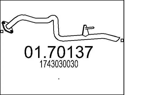 Exhaust Pipe 01.70137