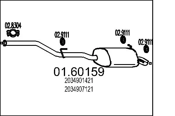 Rear Muffler 01.60159
