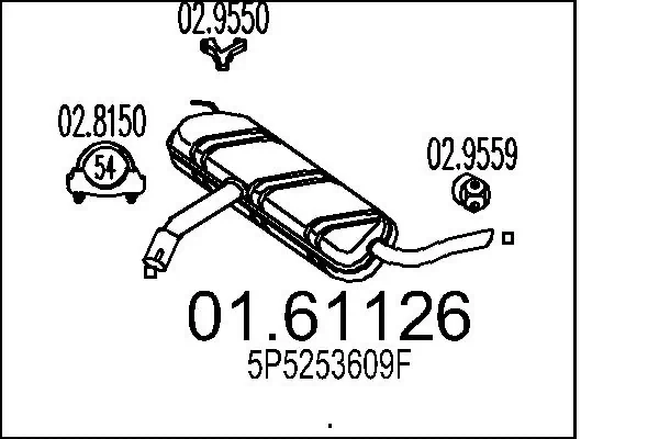 Rear Muffler 01.61126
