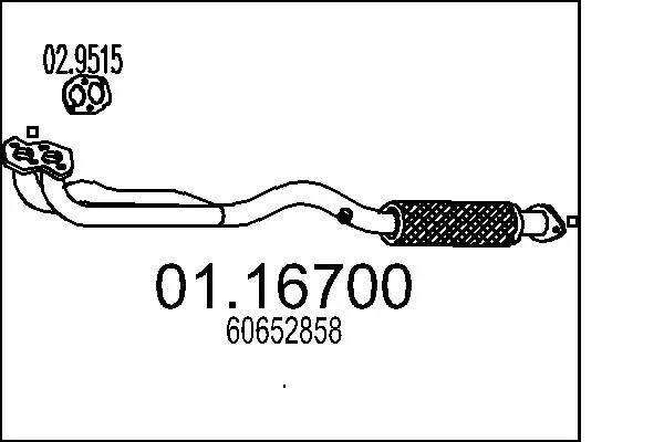 Exhaust Pipe 01.16700