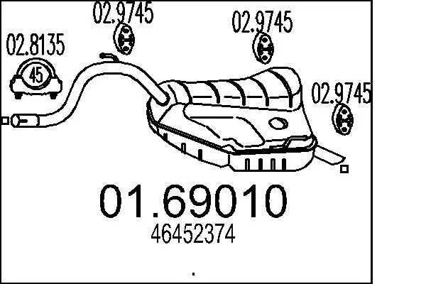 Rear Muffler 01.69010