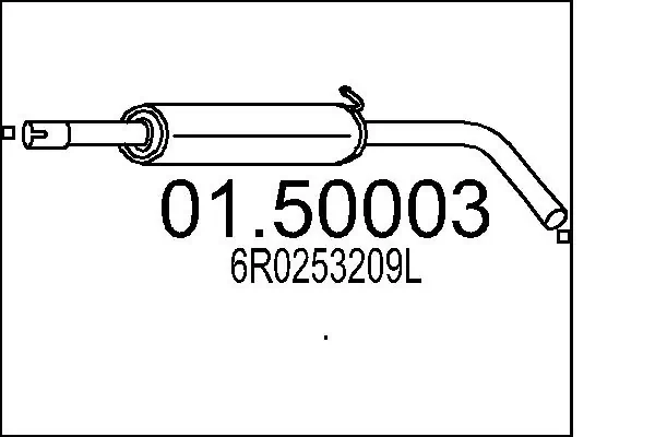 Centre Muffler 01.50003