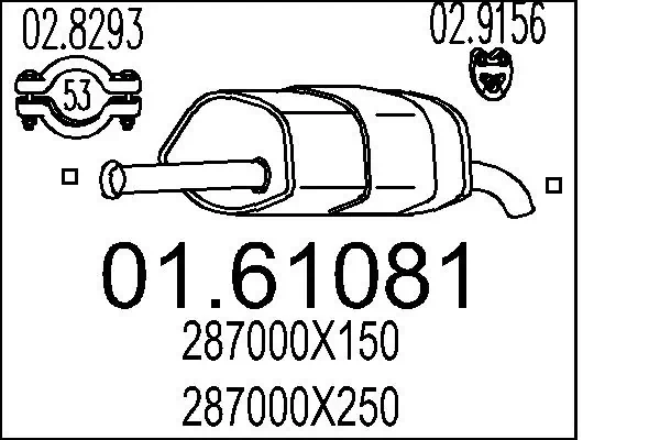 Rear Muffler 01.61081