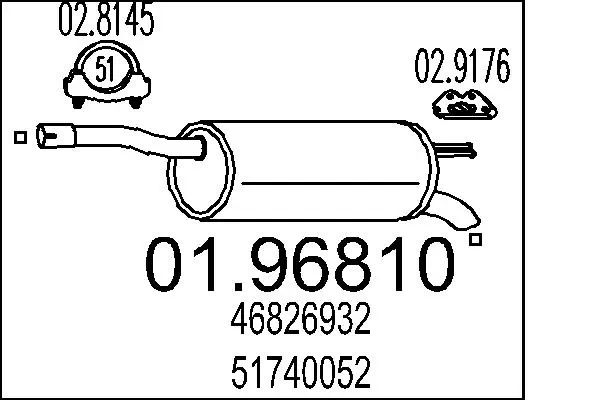 Rear Muffler 01.96810