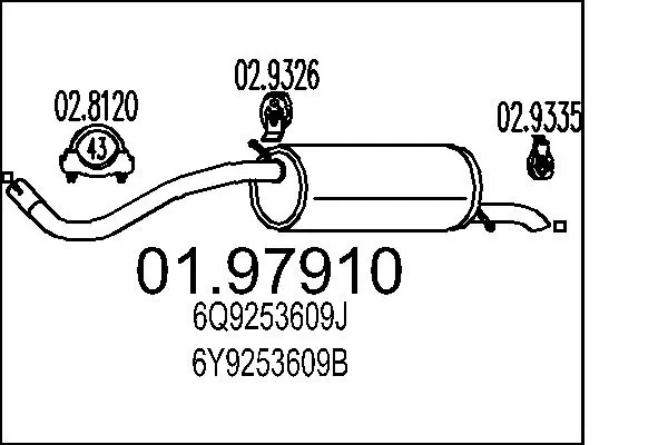 Rear Muffler 01.97910