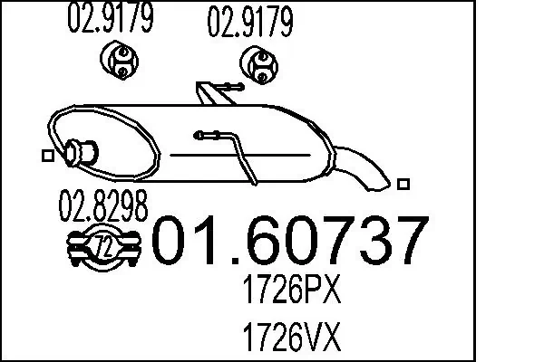 Rear Muffler 01.60737