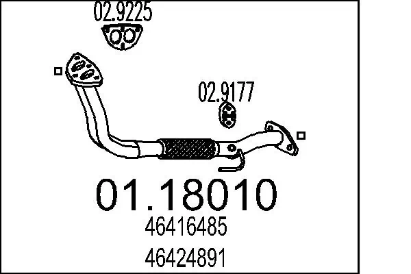 Exhaust Pipe 01.18010