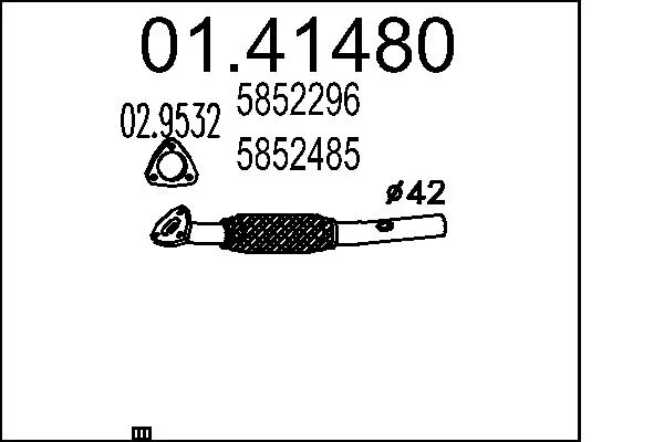 Exhaust Pipe 01.41480