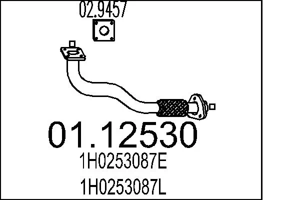 Exhaust Pipe 01.12530