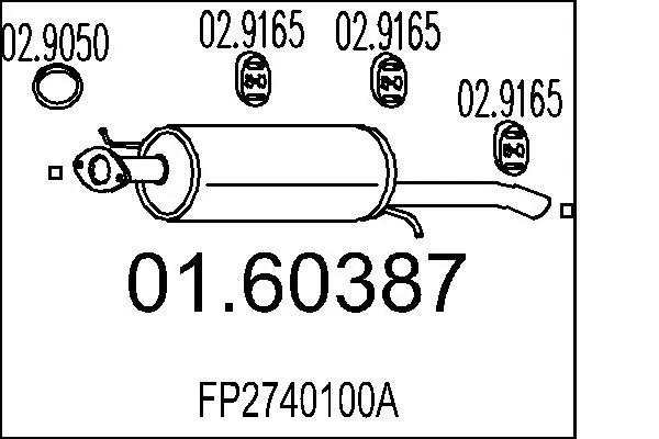 Rear Muffler 01.60387