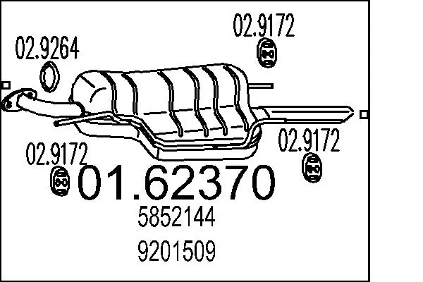 Rear Muffler 01.62370