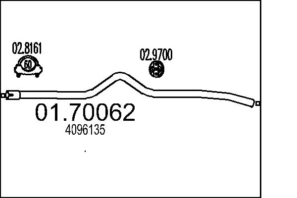 Exhaust Pipe 01.70062