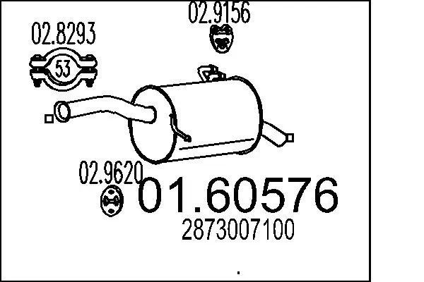 Rear Muffler 01.60576