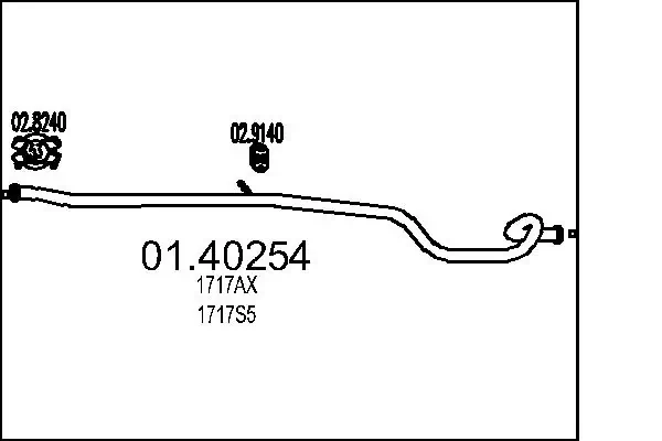 Exhaust Pipe 01.40254