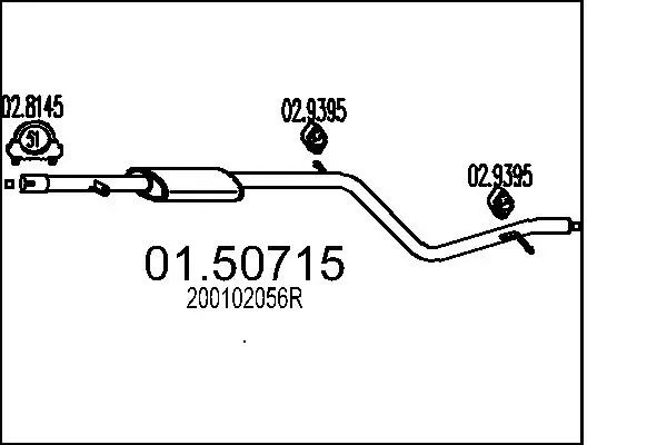Centre Muffler 01.50715