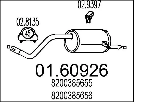 Rear Muffler 01.60926