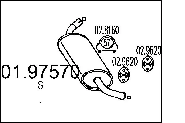 Rear Muffler 01.97570