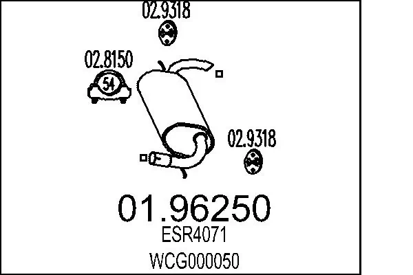 Rear Muffler 01.96250