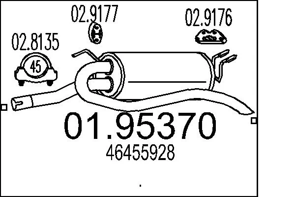 Rear Muffler 01.95370