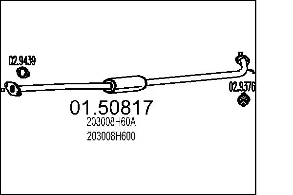 Centre Muffler 01.50817