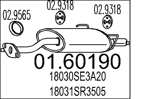 Rear Muffler 01.60190