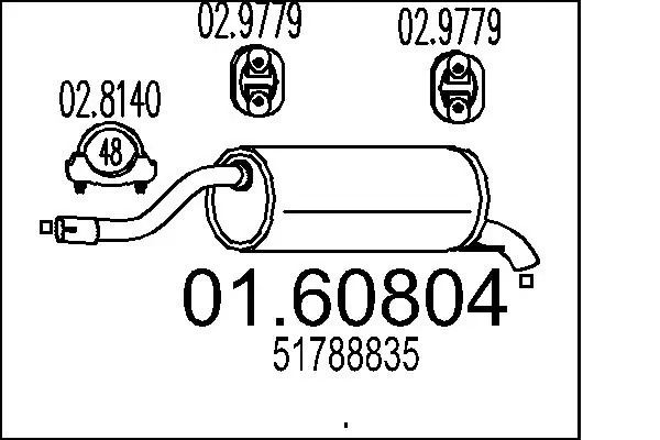 Rear Muffler 01.60804