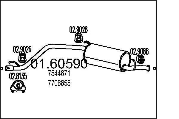 Rear Muffler 01.60590