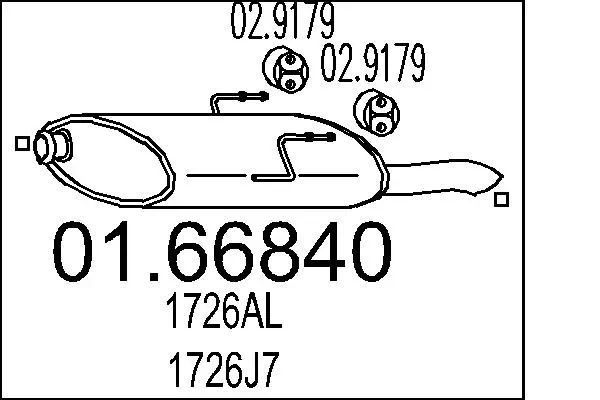 Rear Muffler 01.66840