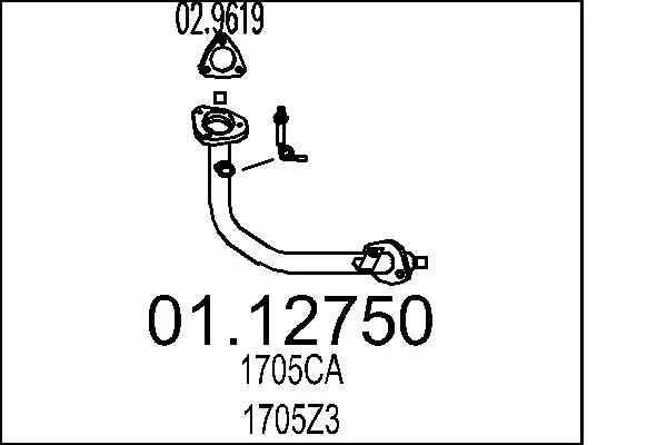 Exhaust Pipe 01.12750