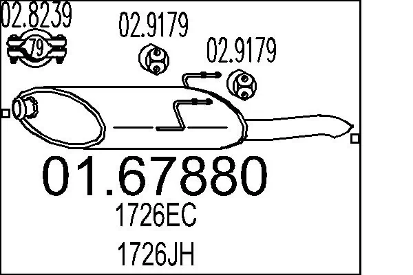 Rear Muffler 01.67880