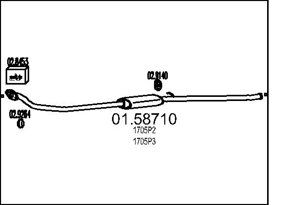 Centre Muffler 01.58710