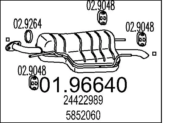 Rear Muffler 01.96640