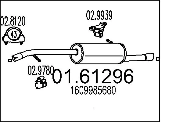 Rear Muffler 01.61296