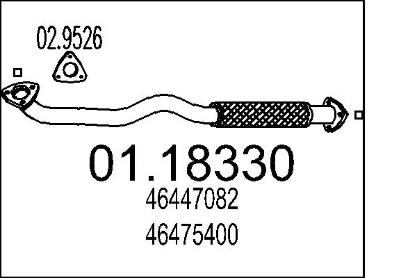 Exhaust Pipe 01.18330