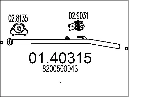 Exhaust Pipe 01.40315