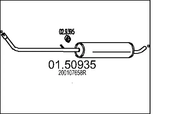 Centre Muffler 01.50935