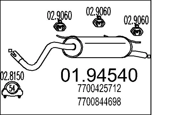 Rear Muffler 01.94540