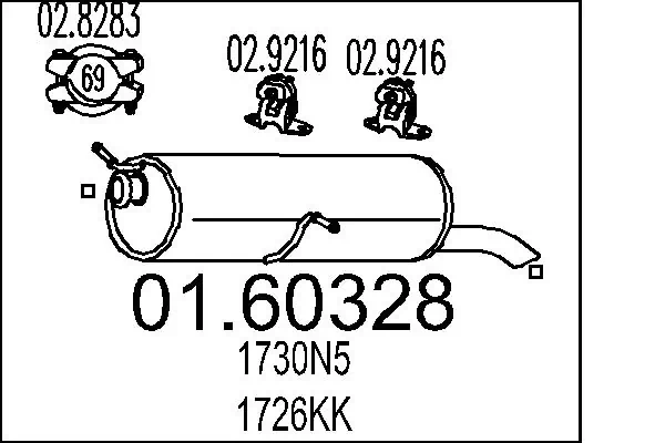 Rear Muffler 01.60328