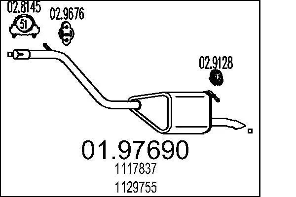 Rear Muffler 01.97690