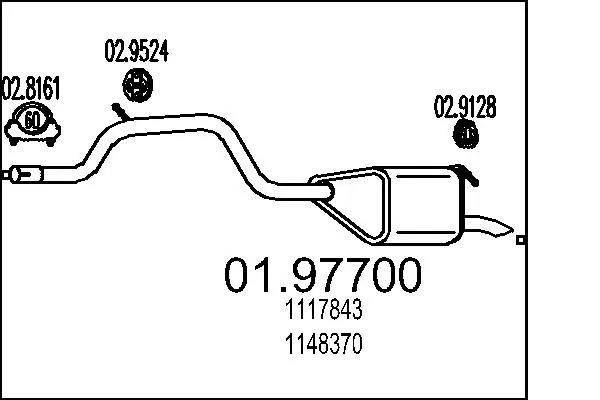 Rear Muffler 01.97700