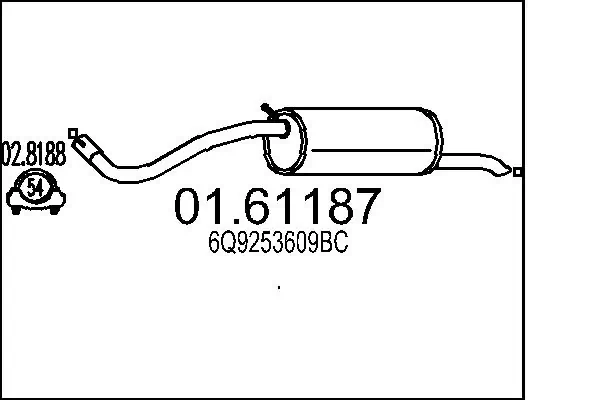 Rear Muffler 01.61187