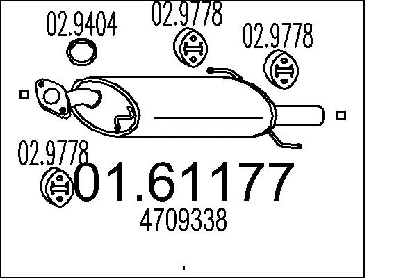 Rear Muffler 01.61177