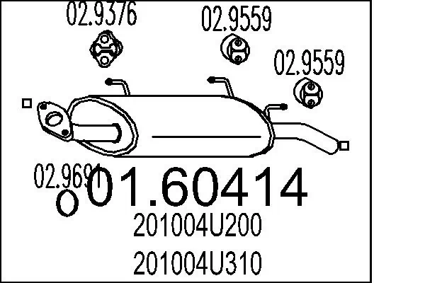 Rear Muffler 01.60414