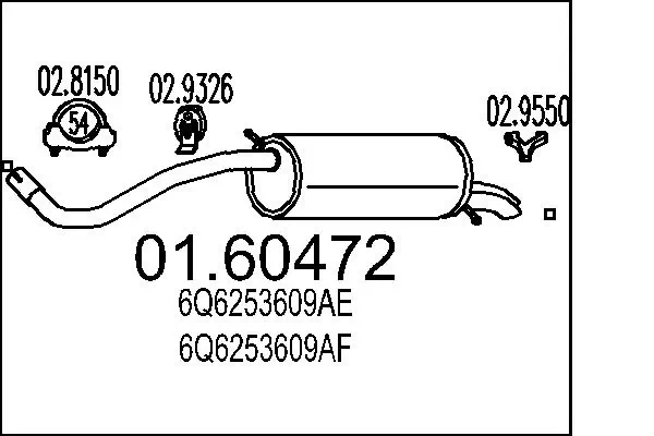 Rear Muffler 01.60472