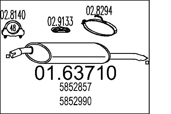 Rear Muffler 01.63710