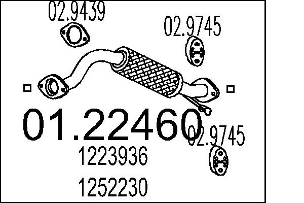 Exhaust Pipe 01.22460