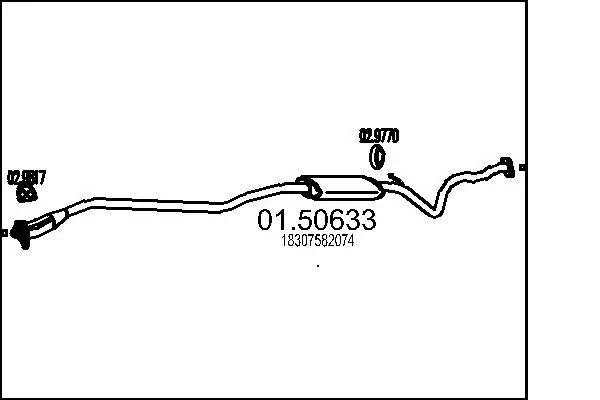 Centre Muffler 01.50633